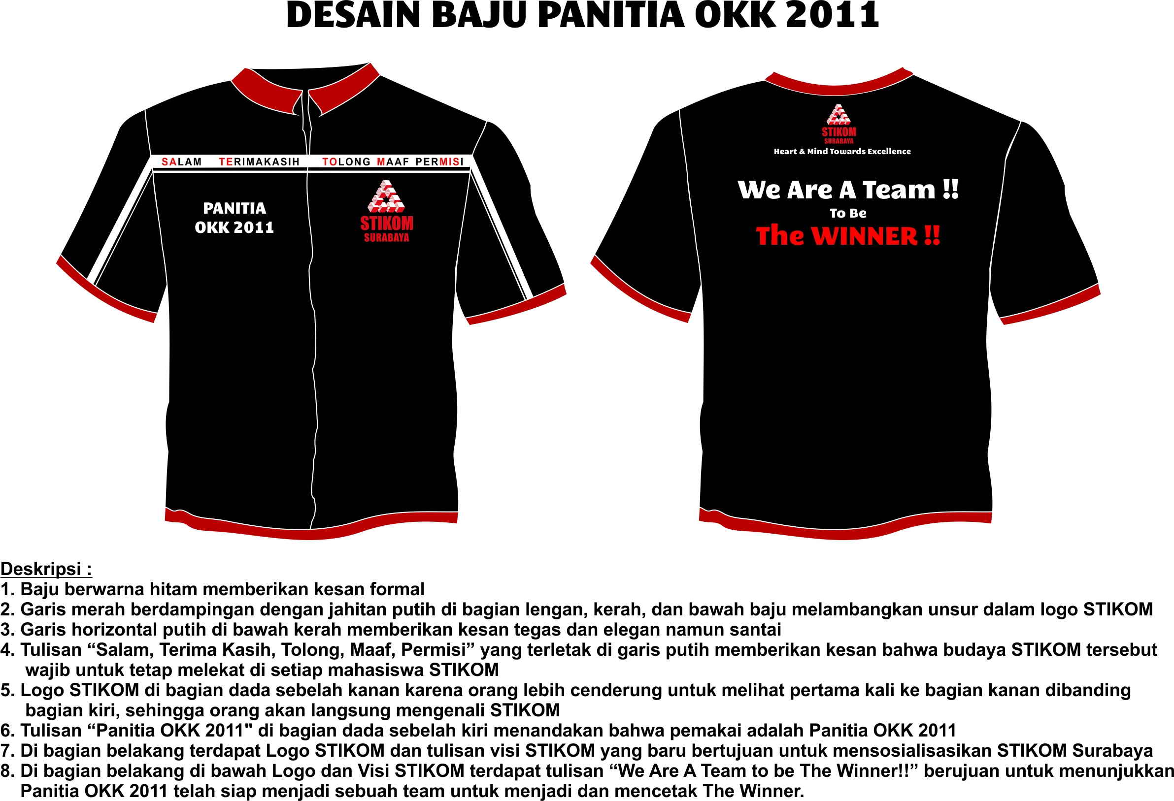  Desain  Baju  Panitia OKK 2011 STIKOM Surabaya CSNN 